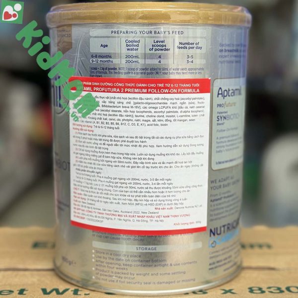 Sữa Aptamil Profutura số 2 (900g) chính hãng