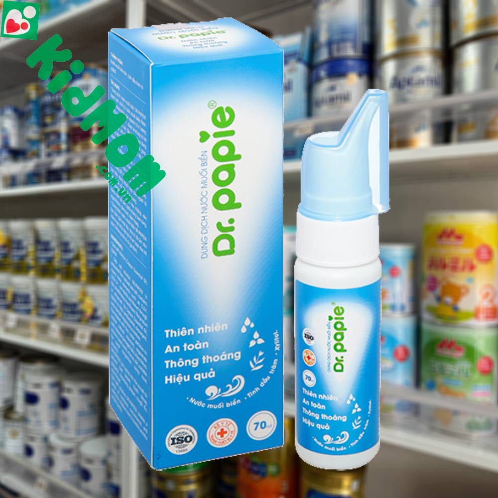 dung dịch xịt mũi muối biển Dr.Papie