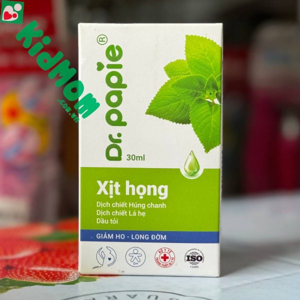 xịt họng húng chanh Dr. Papie