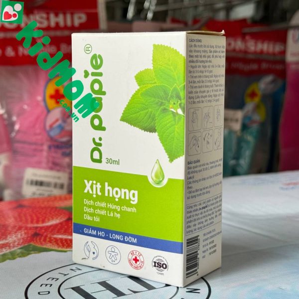 xịt họng húng chanh Dr. Papie