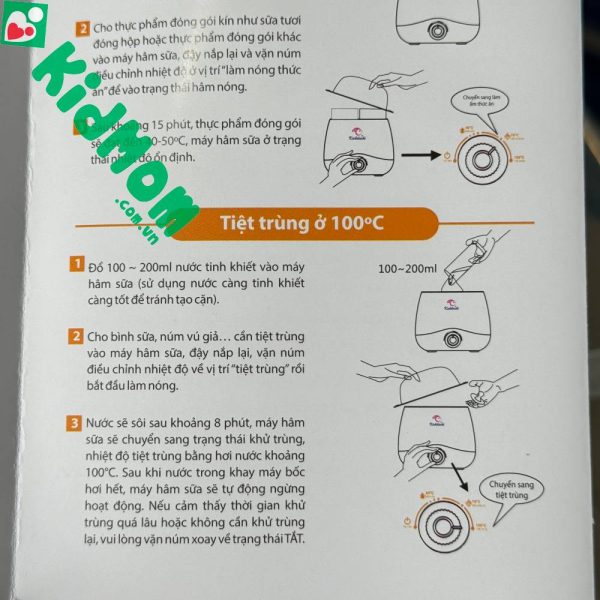 Máy hâm sữa, ủ sữa đơn cho bé Kichilachi