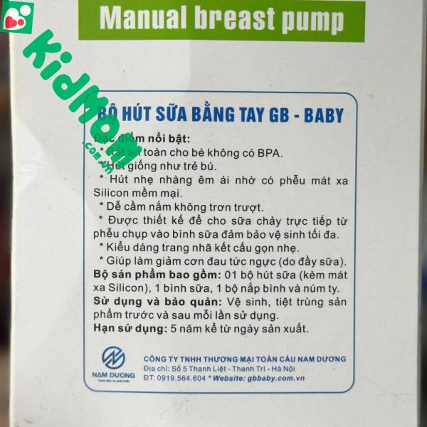 Máy hút sữa cầm tay GB Baby