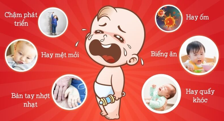 dấu hiệu trẻ thiếu sắt